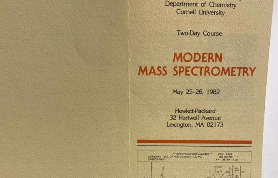 Pamphlet: Two Day Course at Hewlett-Packard on Mass Spectrometry