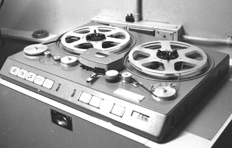 Early model Studer professional tape recorder, 1969