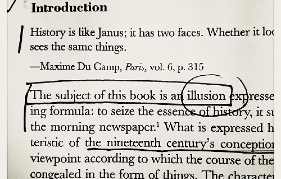 Photo of notes in a book