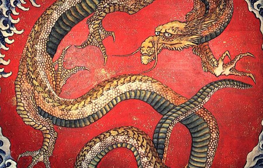 Hokusai Dragon