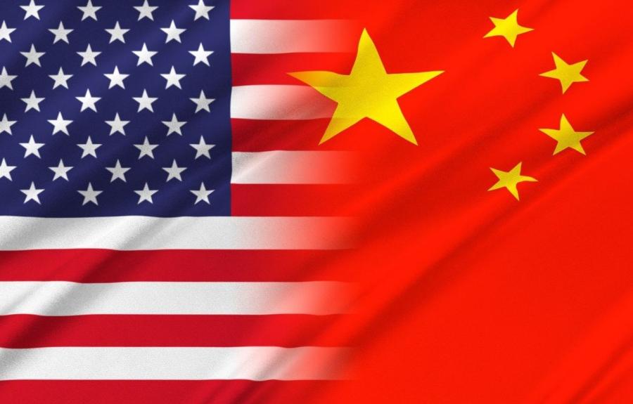 USA & China flags