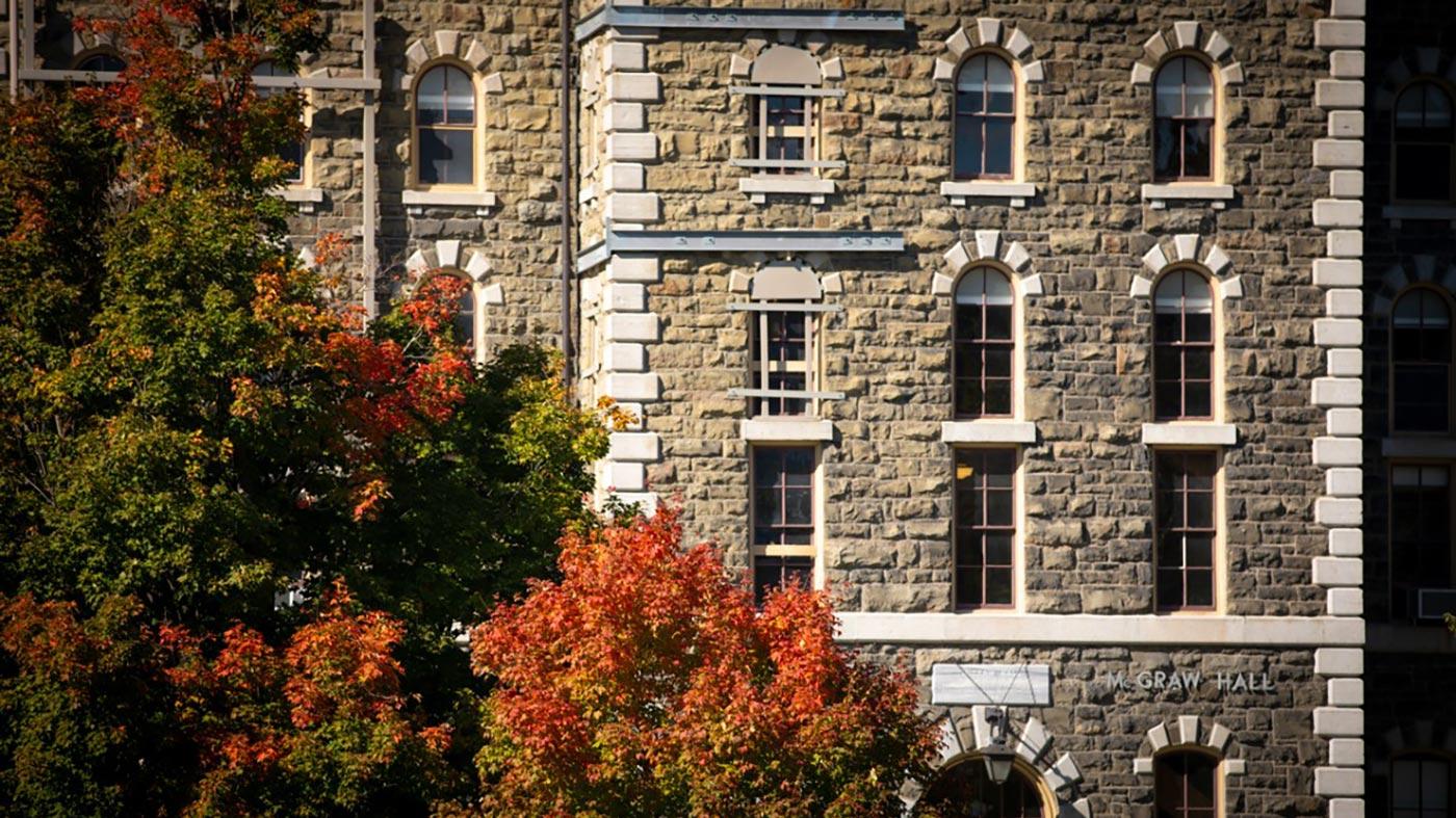 McGraw Hall in fall