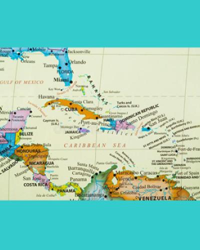 Map of the Caribbean