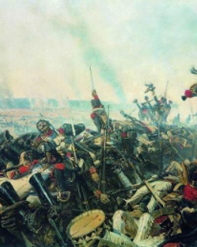 The end of Borodino battle