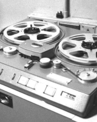 Early model Studer professional tape recorder, 1969