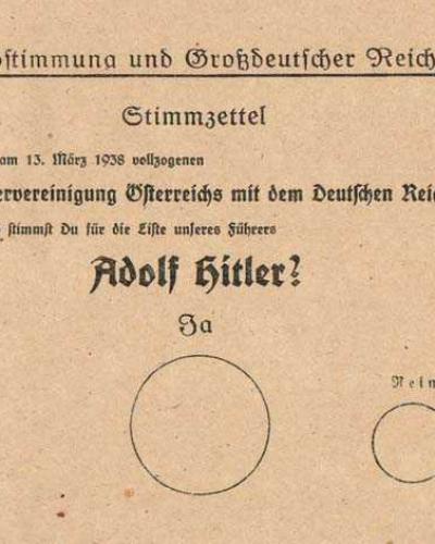 'Stimmzettel Anschluss'