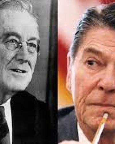 Roosevelt and Reagan