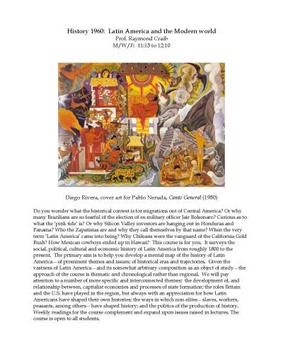 Flyer of HIST 1960