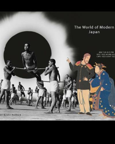 ART: people of Old Japan looking on to people of Modern Japan