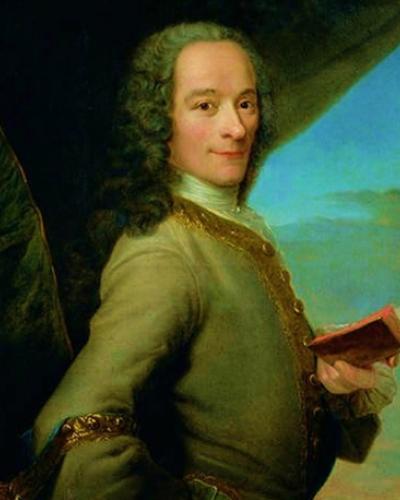 Depicted person: François-Marie Arouet (1694–1778), known as Voltaire, French Enlightenment writer and philosopher.