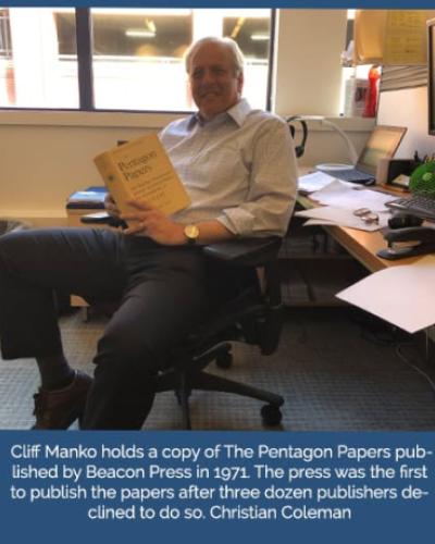 A photo of Cliff Manko in his office