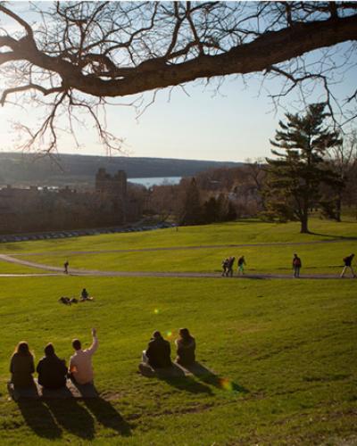 Students on Slope