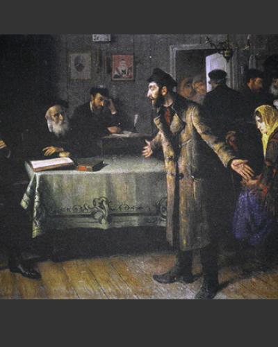 Painting Law; Attribution: Юдаль Майсеевіч Пэн, Public domain, via Wikimedia Commons